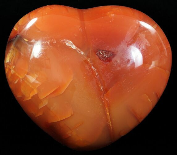 Colorful Carnelian Agate Heart #63052